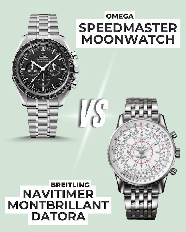 OMEGA Speedmaster Moonwatch vs. Breitling Navitimer featured image