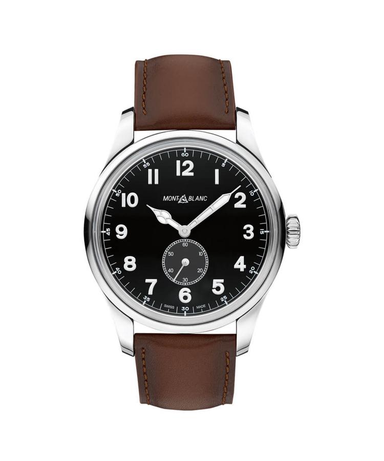 Montblanc 1858 Automatic Small Second 115073 Schwarzes Zifferblatt