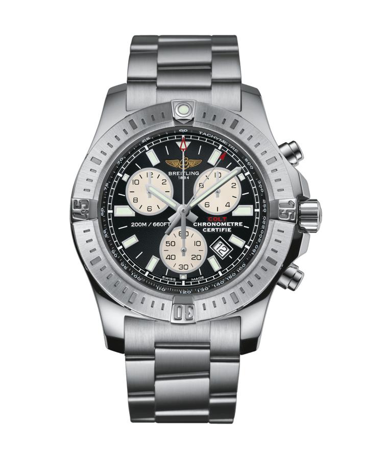 Breitling Colt Chronograph 44mm A73388111B1A1 Schwarzes Zifferblatt