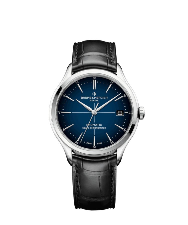 Baume & Mercier Clifton Baumatic M0A10467 Blaues Zifferblatt 