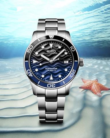 Mido Ocean Star 39 M026.907.37.051.00 Schwarzes Zifferblatt 